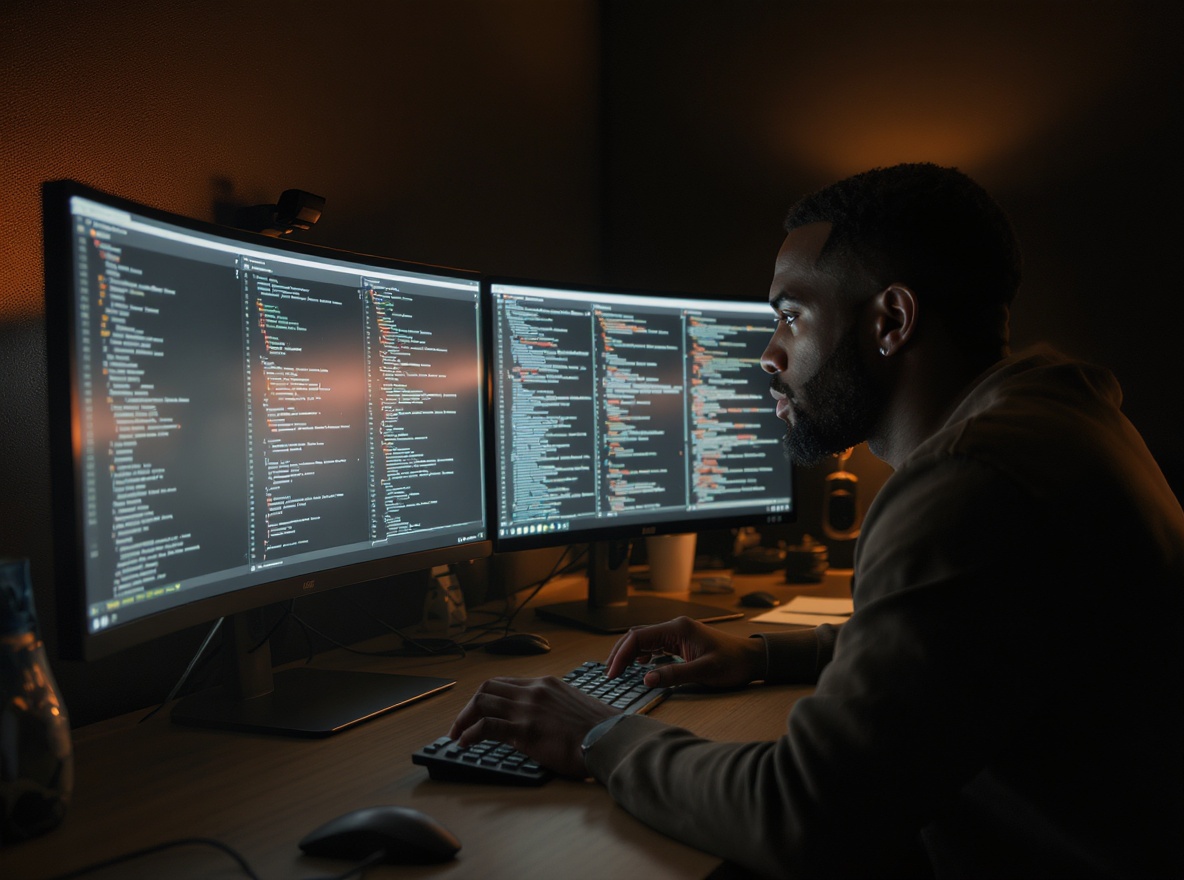 An engineer reviewing system behaviour late at night.